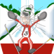 Skieur qui s'�crase sur votre �cran!
