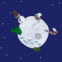 Une plan�te de neige qui tourne, qui tourne...