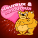 Couple ours enlac� "heureux et amoureux