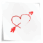 coeur dessin� au marqueur