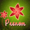 Fleur rouge n�on