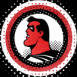 Super h�ros de profil rouge et noir